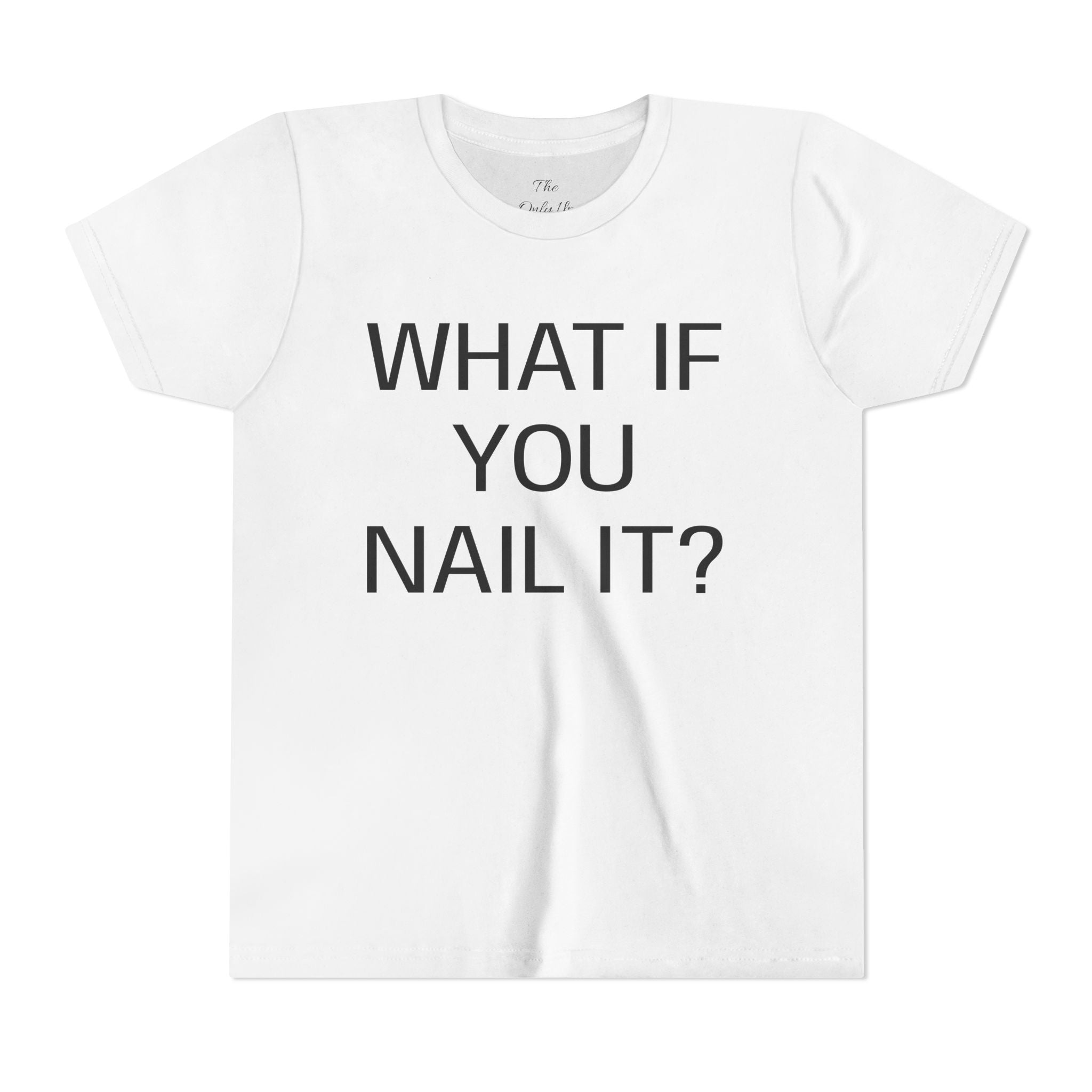 Motivational Funny Kids T-Shirt — Inspiring Youth Short Sleeve Tee