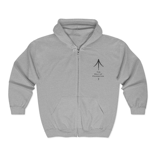 Earn Your Peace Motivational Hoodie — Inspirational Zip-Up Sweatshirt