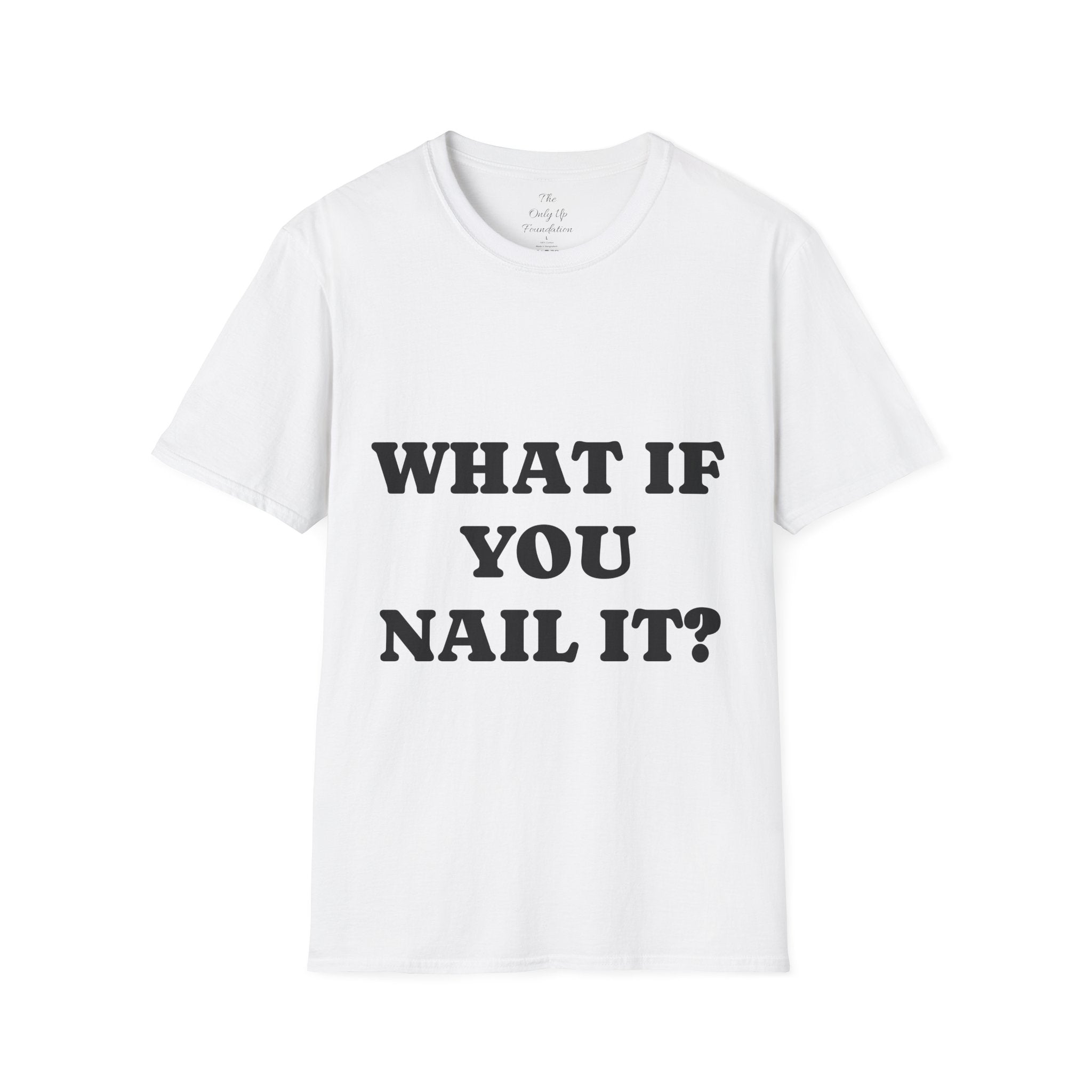 What If You Nail It? Adult Tee — Humorous Inspirational T-Shirt