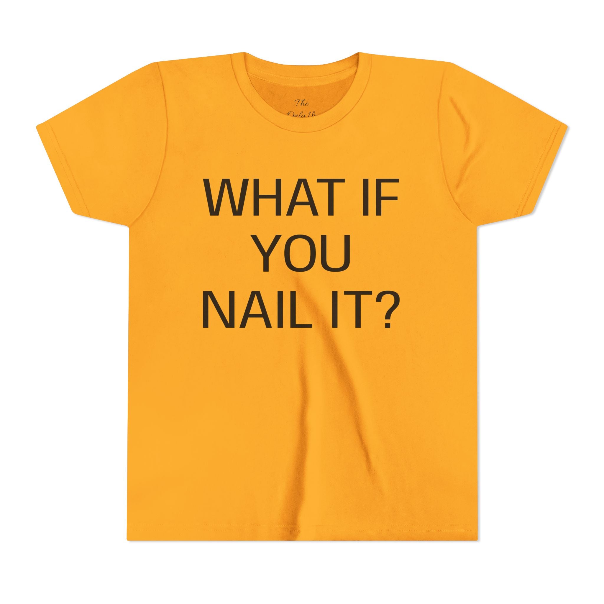 Motivational Funny Kids T-Shirt — Inspiring Youth Short Sleeve Tee