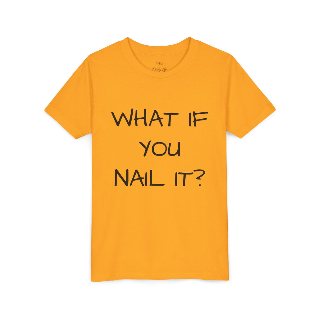 Motivational Funny Kids T-Shirt — Inspiring Youth Short Sleeve Tee