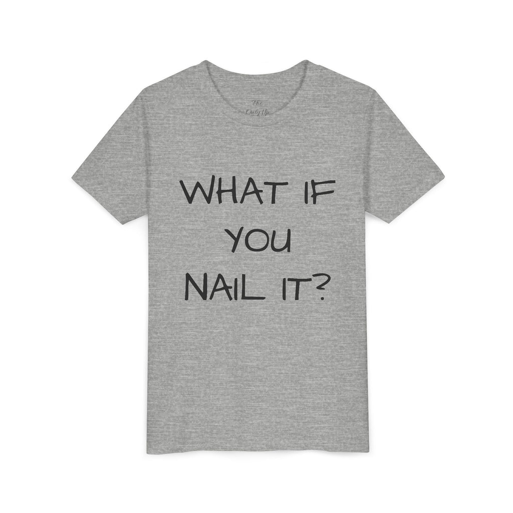 Motivational Funny Kids T-Shirt — Inspiring Youth Short Sleeve Tee