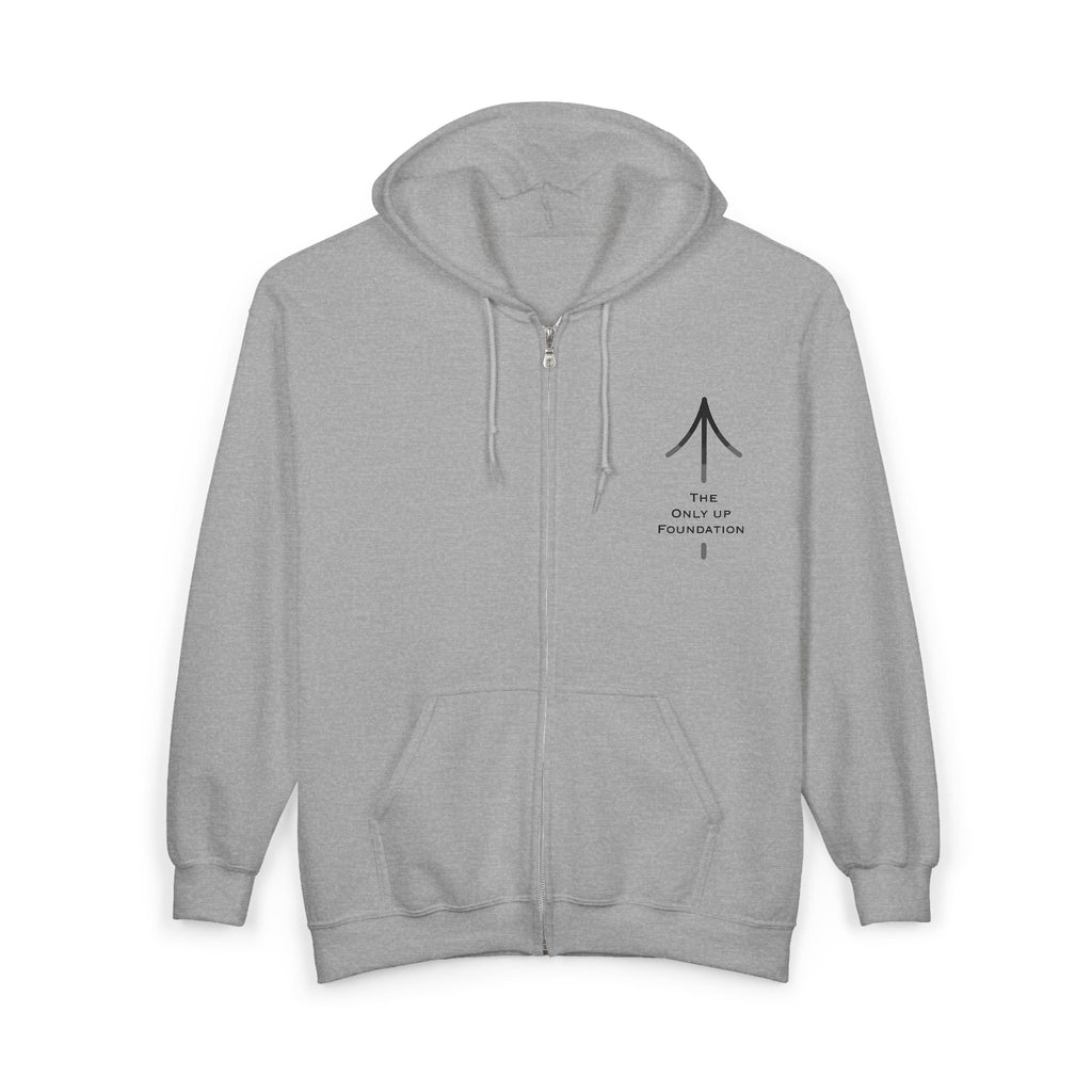 Earn Your Peace Motivational Hoodie — Inspirational Zip-Up Sweatshirt