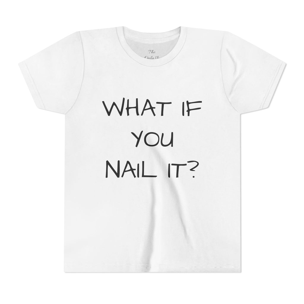 Motivational Funny Kids T-Shirt — Inspiring Youth Short Sleeve Tee