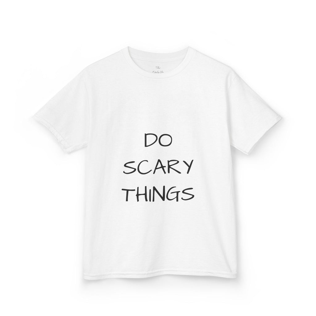 Do Scary Things Kids T-Shirt — Motivational Brave Kids Tee
