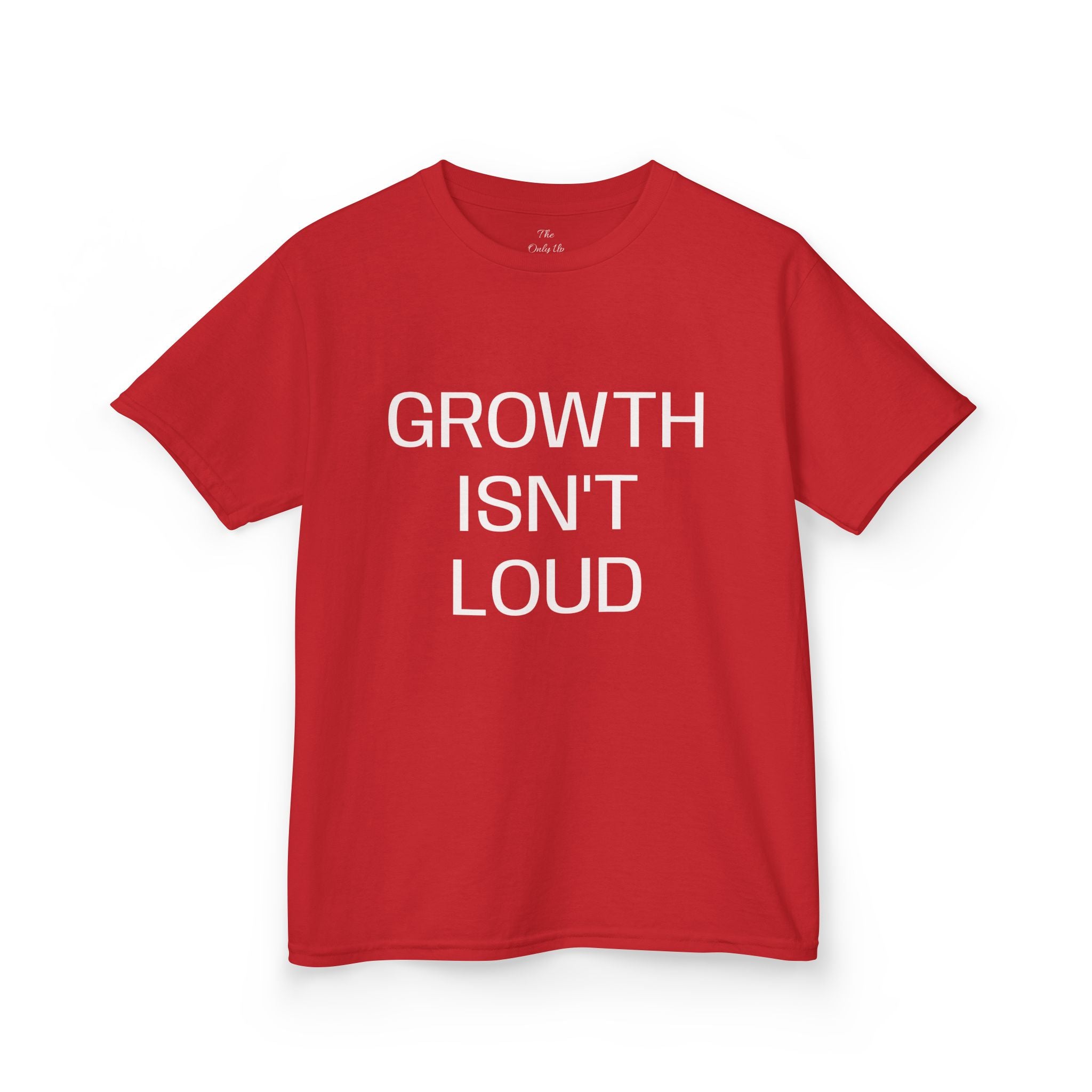 Growth Isn't Loud Kids Tee — Inspirational Quote Shirt for Children