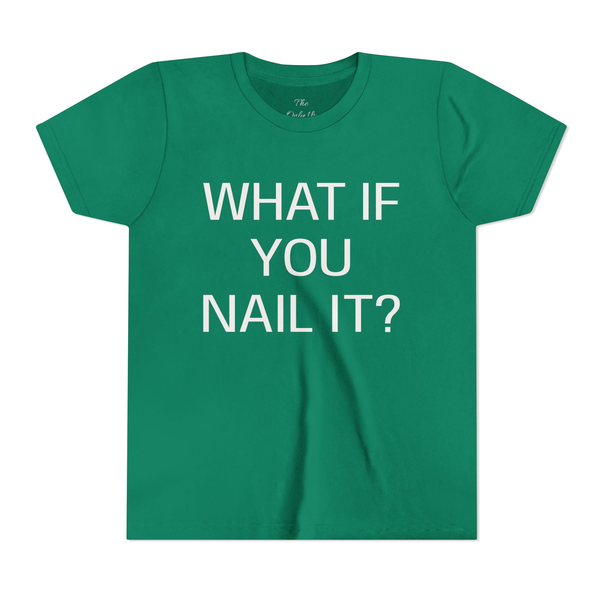 Motivational Funny Kids T-Shirt — Inspiring Youth Short Sleeve Tee