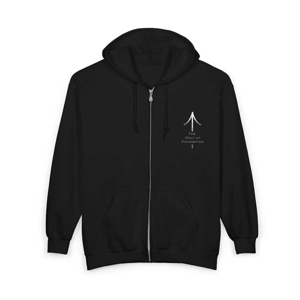 Earn Your Peace Motivational Hoodie — Inspirational Zip-Up Sweatshirt