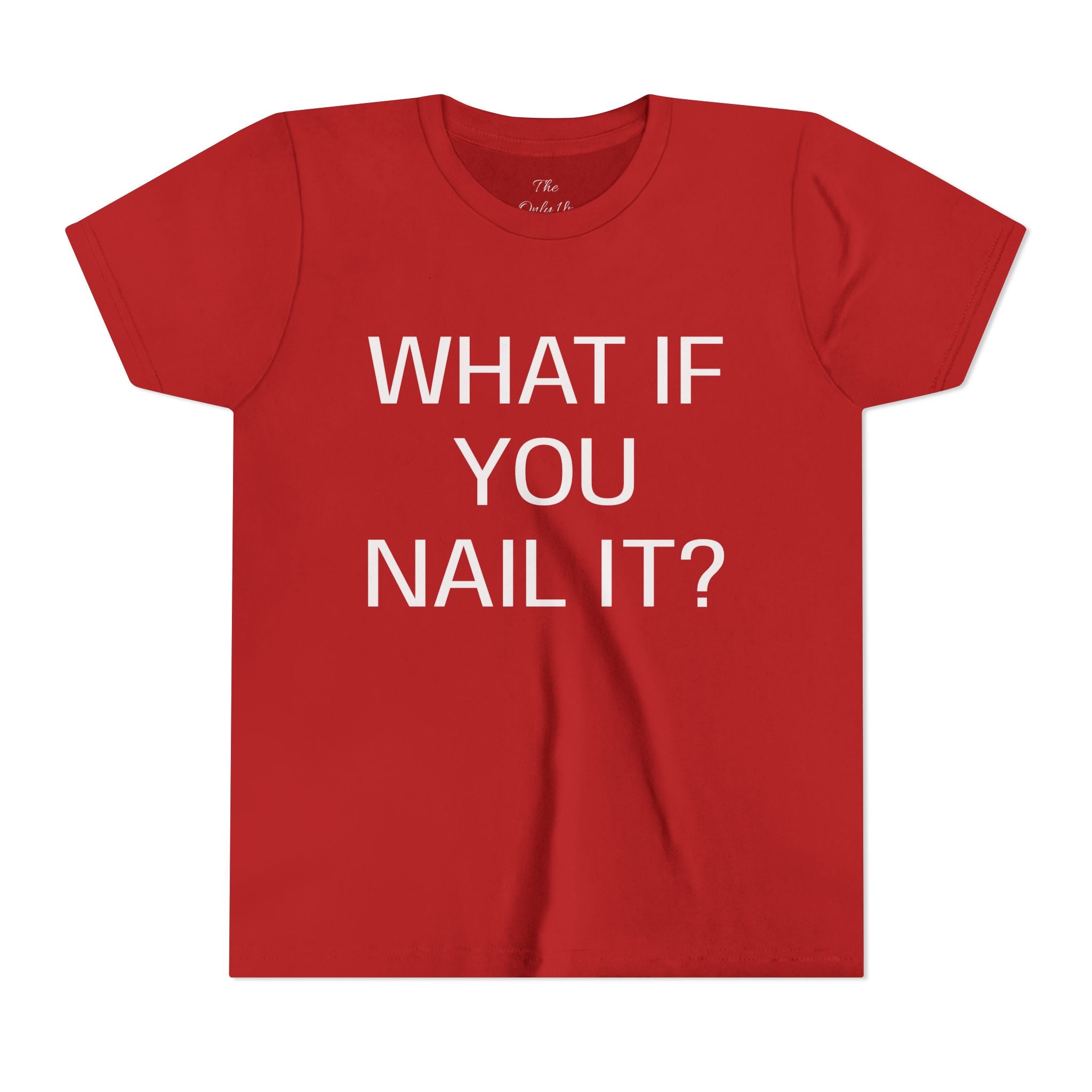 Motivational Funny Kids T-Shirt — Inspiring Youth Short Sleeve Tee